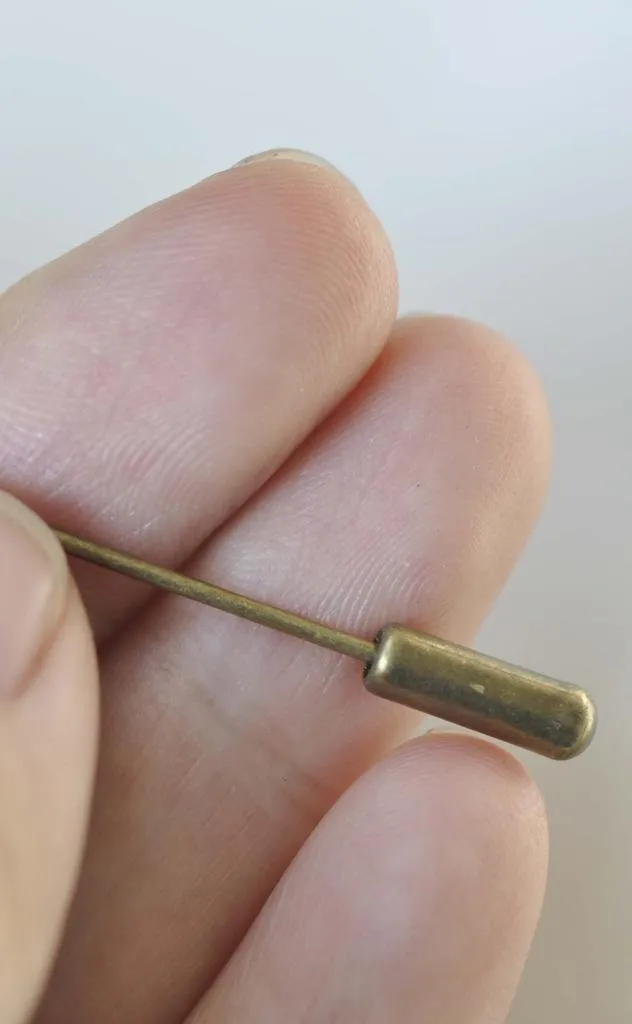 10 pcs Antique Bronze Stick Pin Clutch  With 6mm Pad A5015