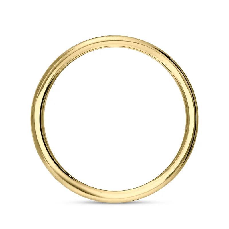 18ct Yellow Gold Turquoise Queen's Jubilee Hallmark 6mm Ring D