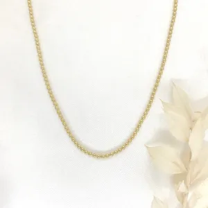 18k/925 Vermeil Simple Ball Necklace