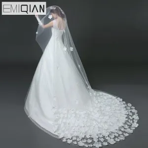 3 Meters Long Bridal Veil Cathedral Wedding Veil