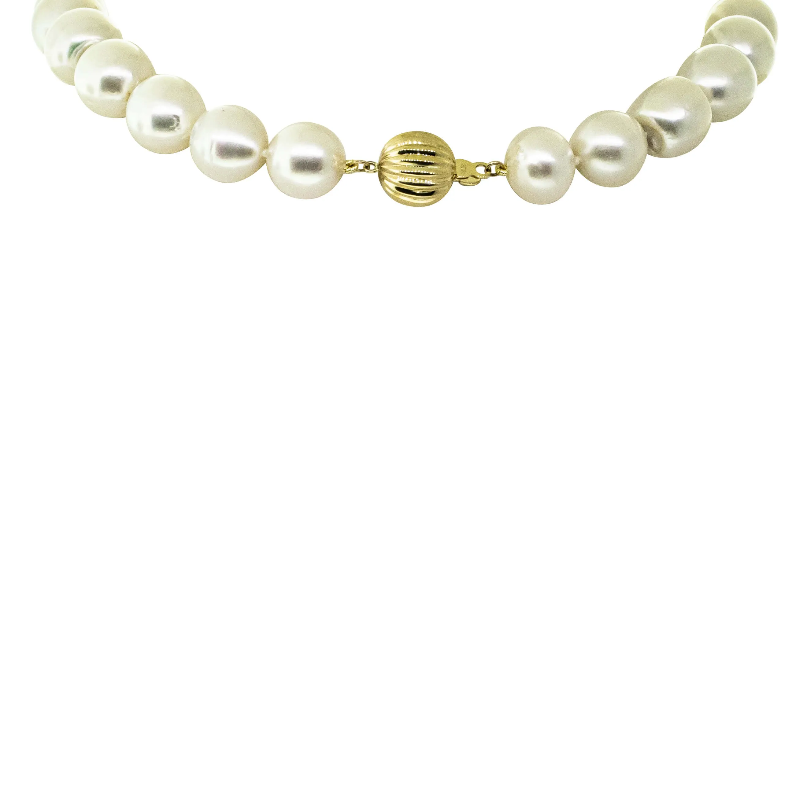 9ct Yellow Gold South Sea Pearl Strand