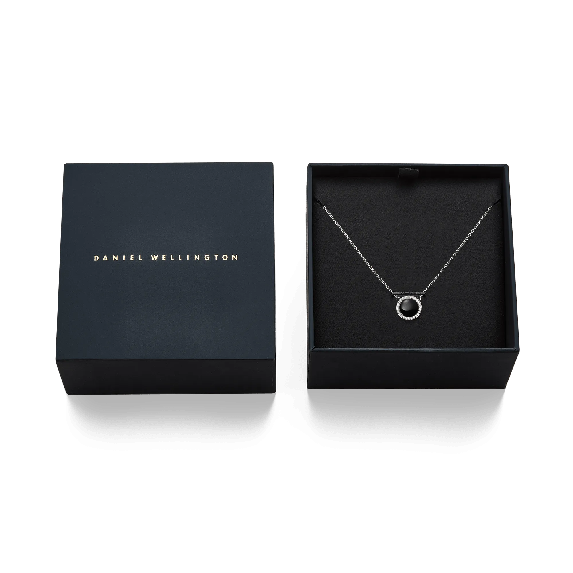 Audrey Necklace Black Agathe Silver