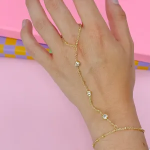 Aurora Touch Hand Chain Gold