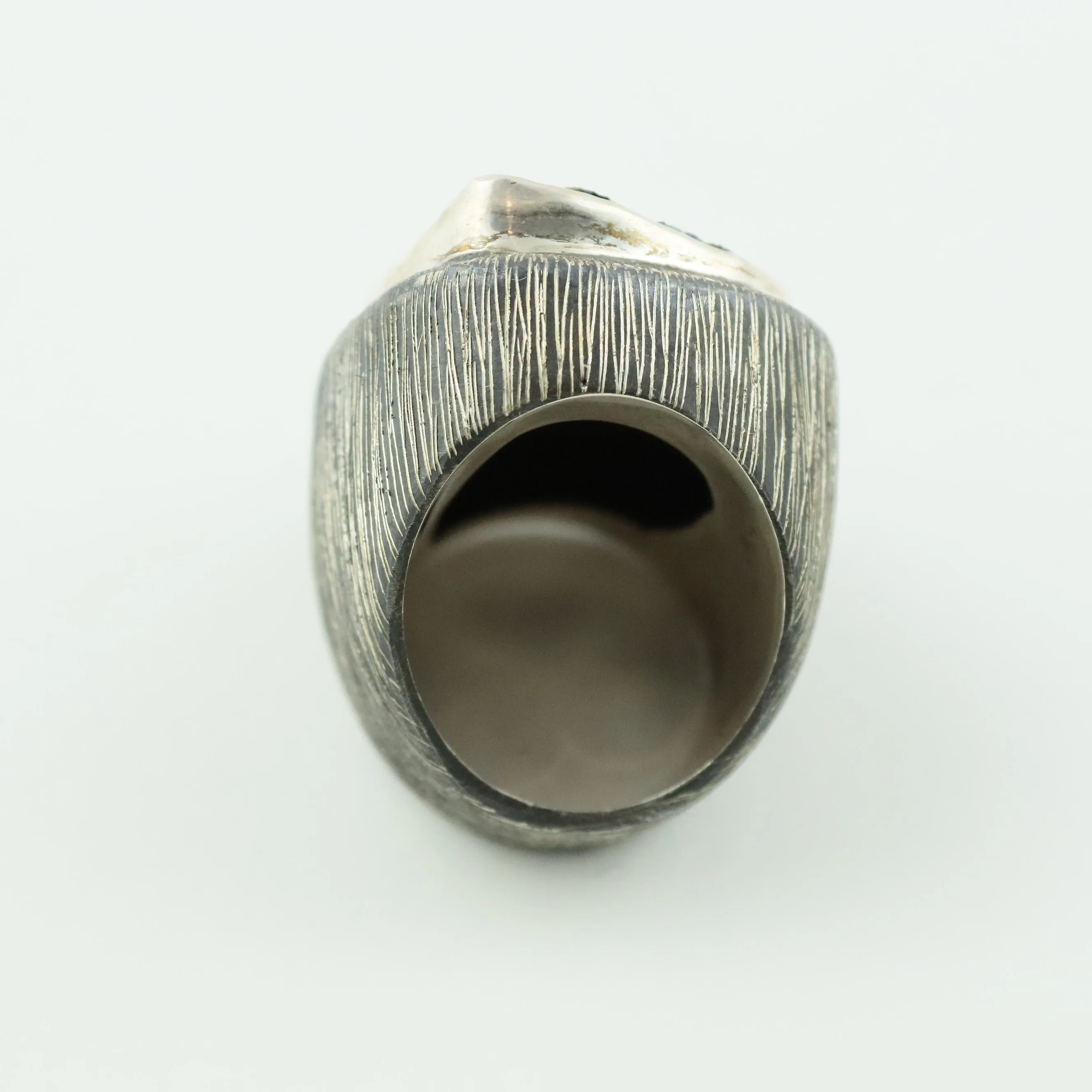 Azurite Druzy Ring