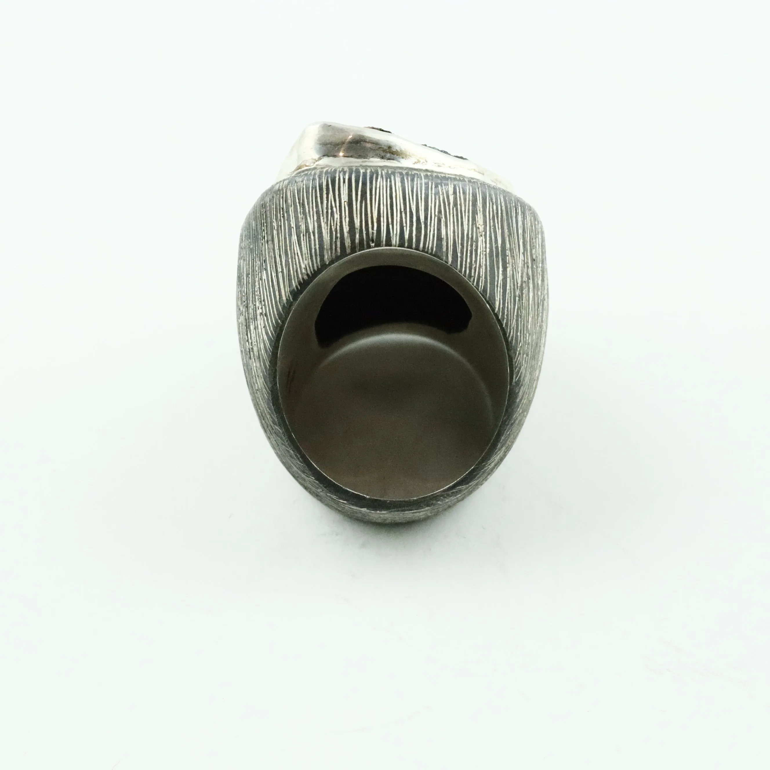 Azurite Druzy Ring