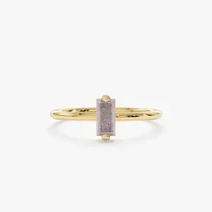 Baguette Labradorite Ring, Lupita