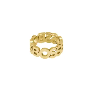 Boss Jewellery Kassy Light Yellow Gold IP Gents Ring D
