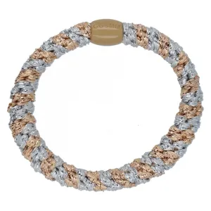 Bow's by Str Hairties Multi Silver/Beige