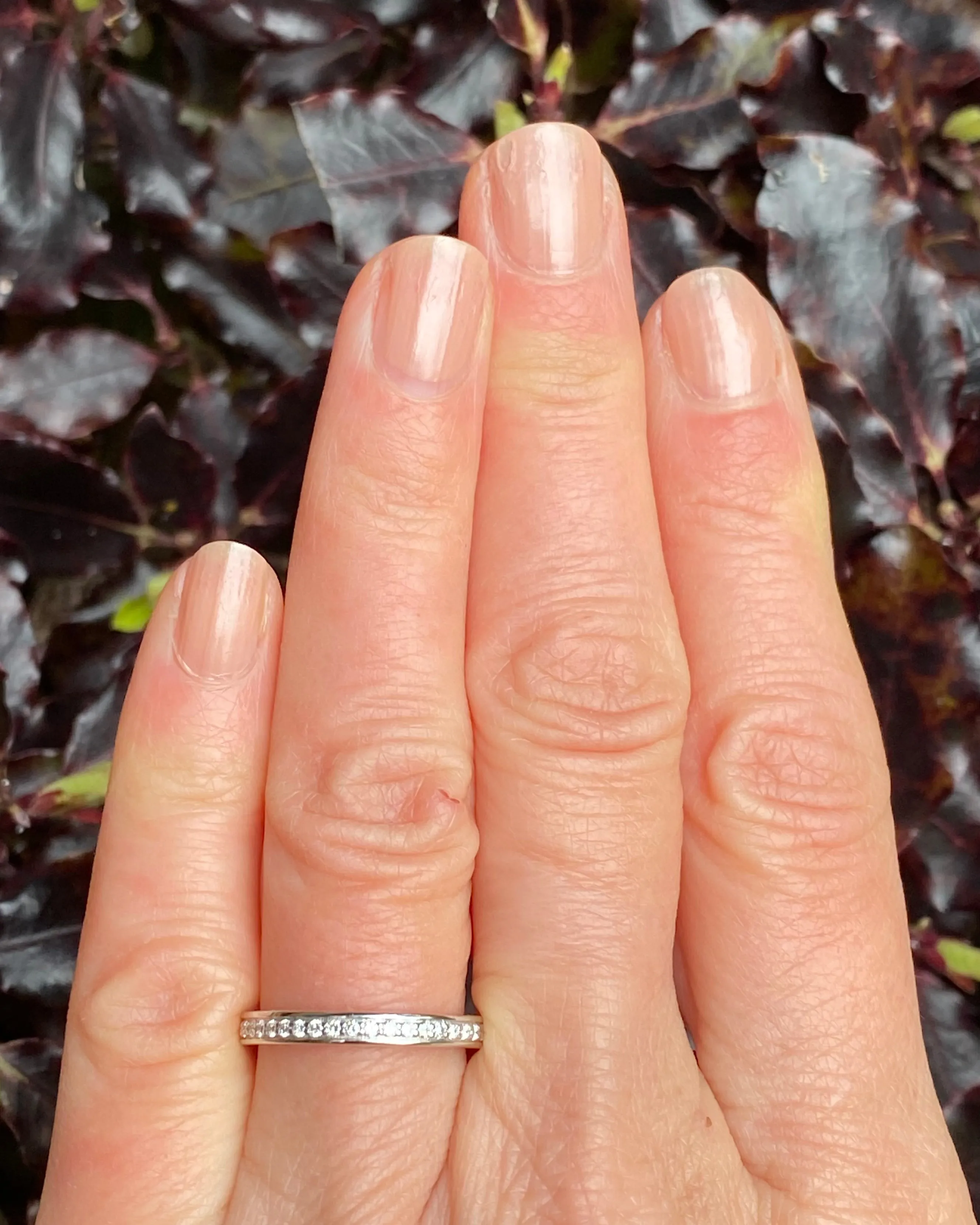 Brilliant Cut Diamond Half Eternity Wedding Ring 0.18ct 18ct White Gold