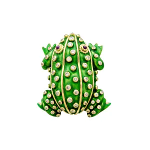 Brooch - Ruby and Diamond (Enamel)
