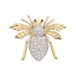 Brooch - Ruby and Diamond