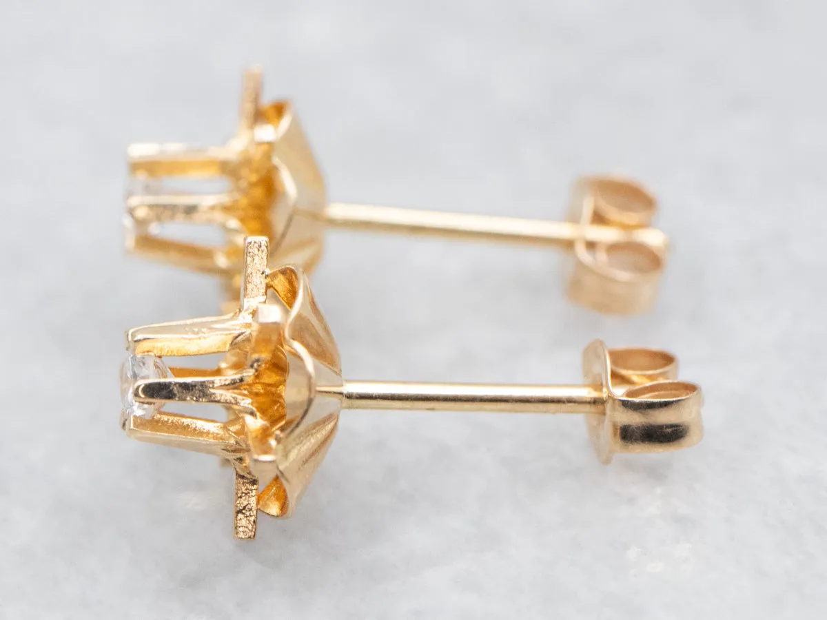 Buttercup Set Diamond Stud Earrings