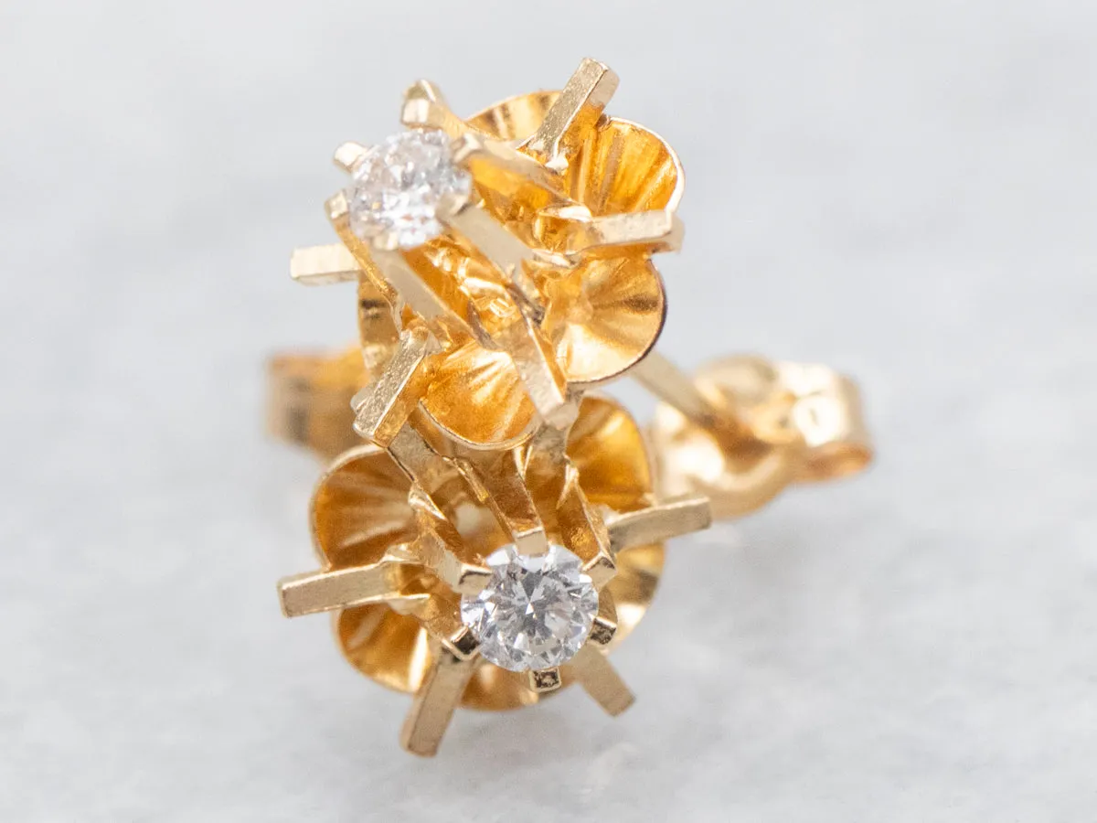 Buttercup Set Diamond Stud Earrings