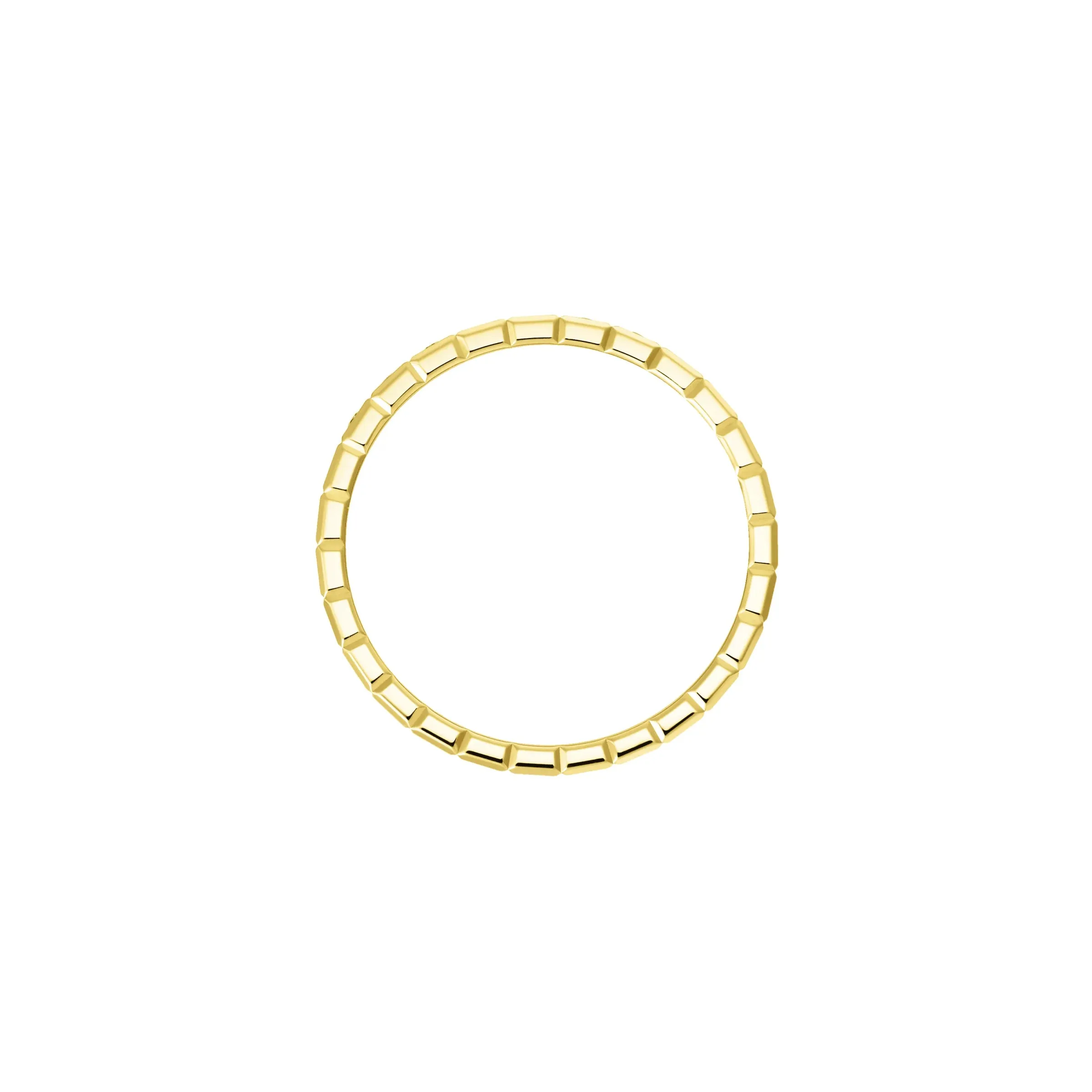 Chopard Ice Cube 18ct Yellow Gold Diamond Half Set Slim Ring
