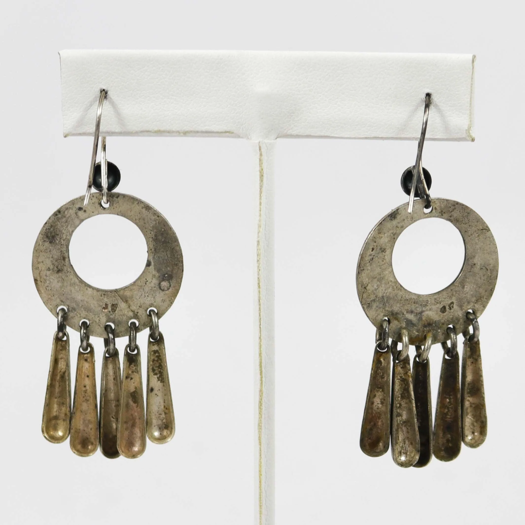 Coin Silver Earrings