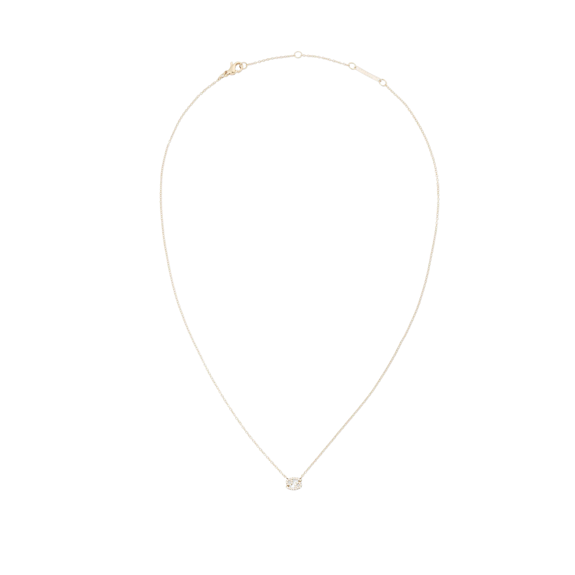 Crystal Zodiac Chain Necklace Gold