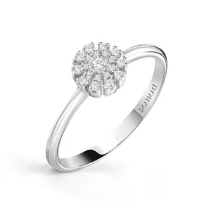 Damiani Margherita 18ct White Gold 0.10ct Diamond Ring