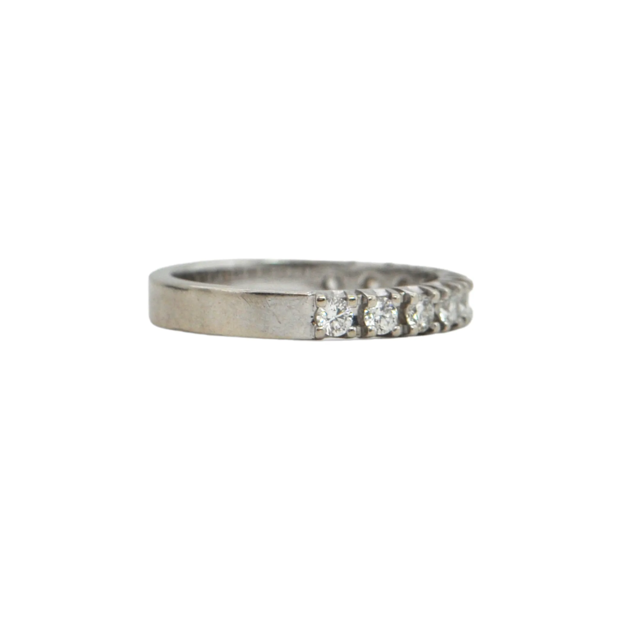 Diamond 14K Gold Half Eternity Band