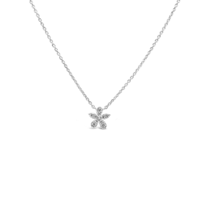 Diamond Flower Pendant