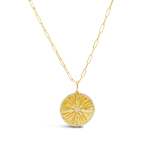 Diamond Star Medallion Pendant