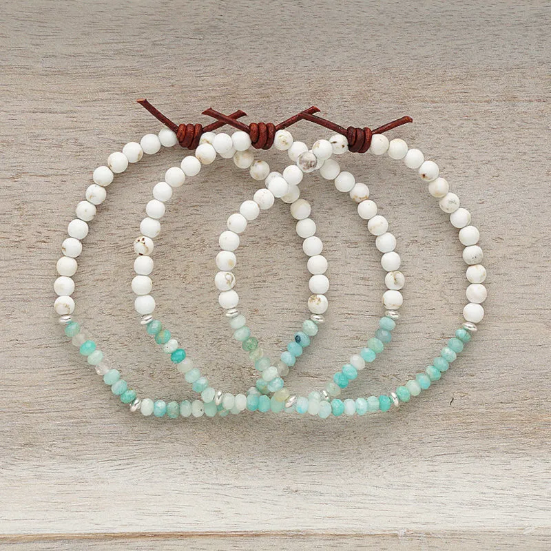 Dream Big Bracelet - Peru Amazonite | Tiny Stacker