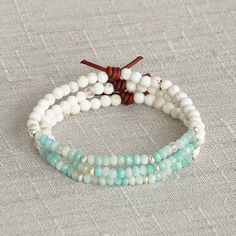 Dream Big Bracelet - Peru Amazonite | Tiny Stacker