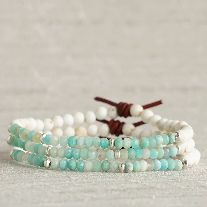 Dream Big Bracelet - Peru Amazonite | Tiny Stacker