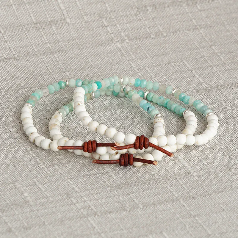 Dream Big Bracelet - Peru Amazonite | Tiny Stacker