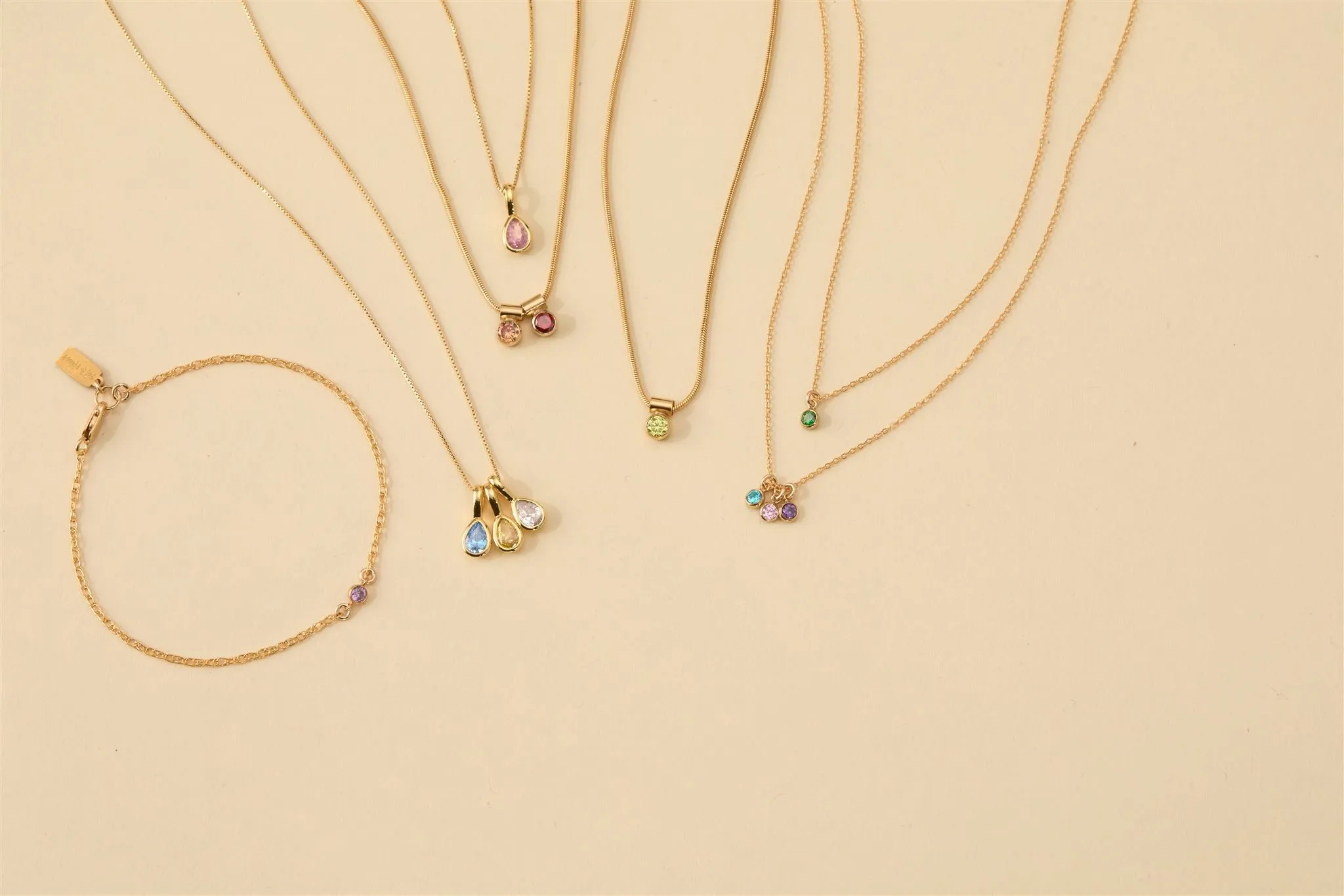 Ellie Multi Birthstone Necklace