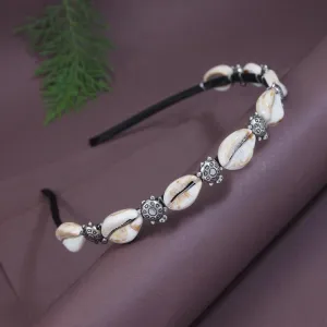 Etnico Ethnic Boho Style Cowrie Shell Hairbands Head Piece Hair Accessories For Women (A99HB23)
