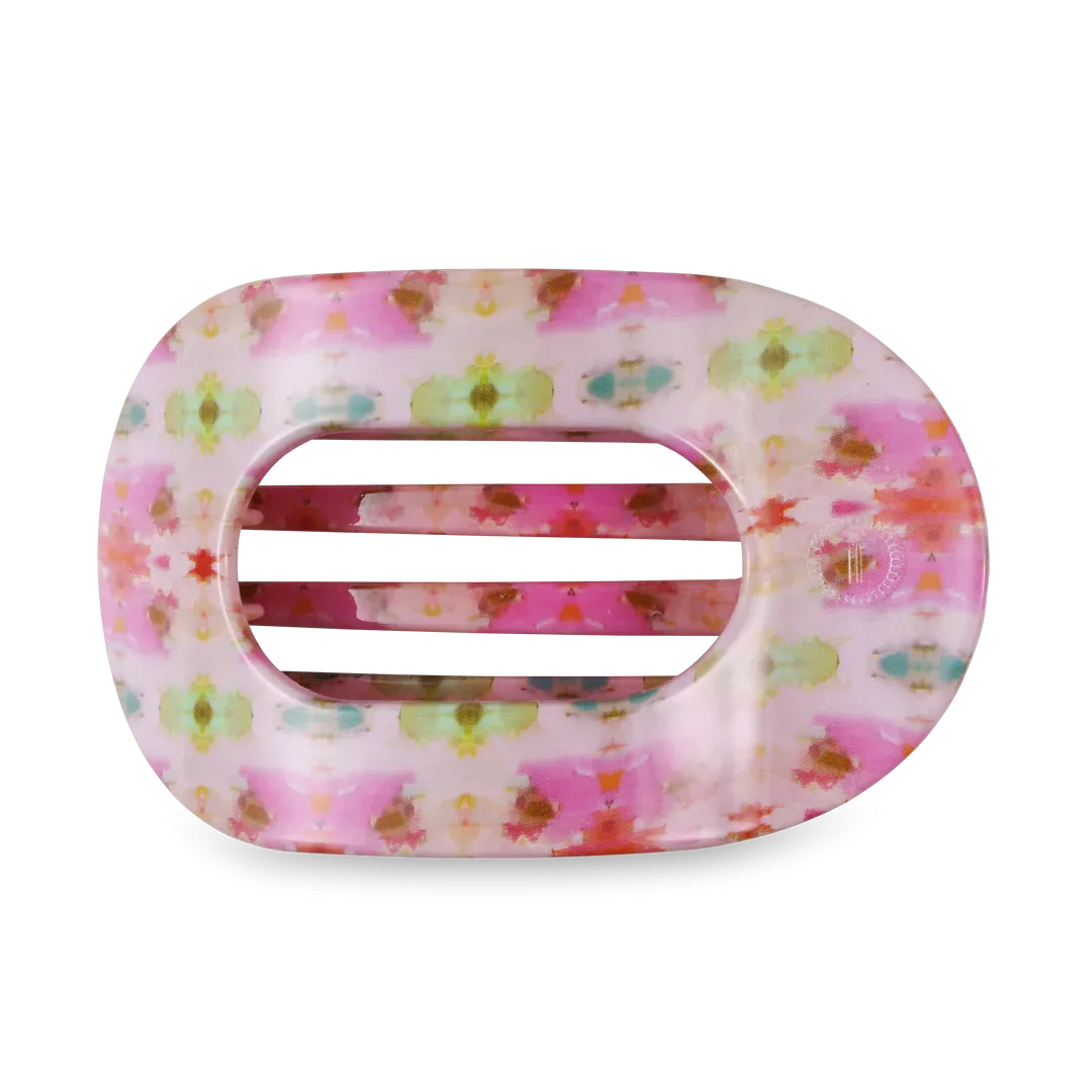 Flat Round Large Hair Clip Teleties