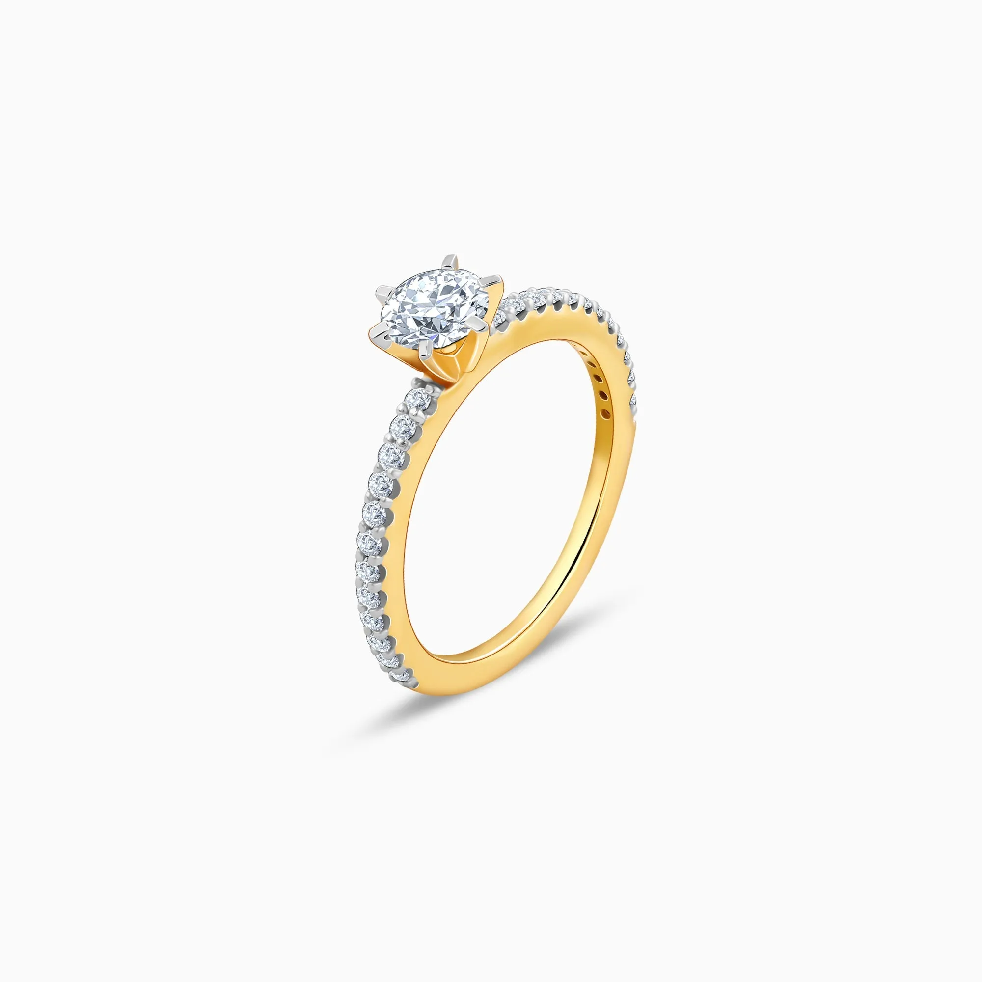 Gold Everlight Solitaire Diamond Ring