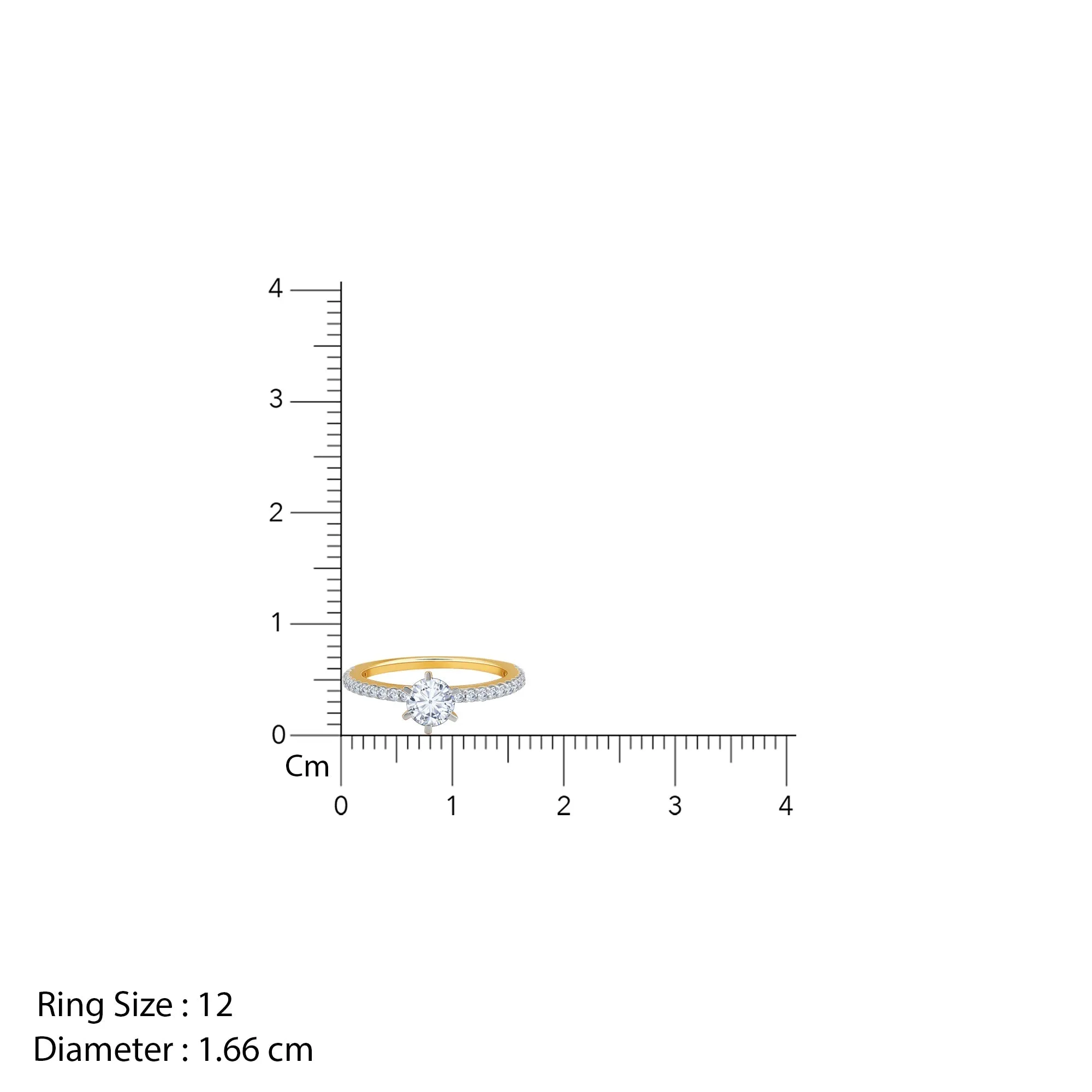 Gold Everlight Solitaire Diamond Ring