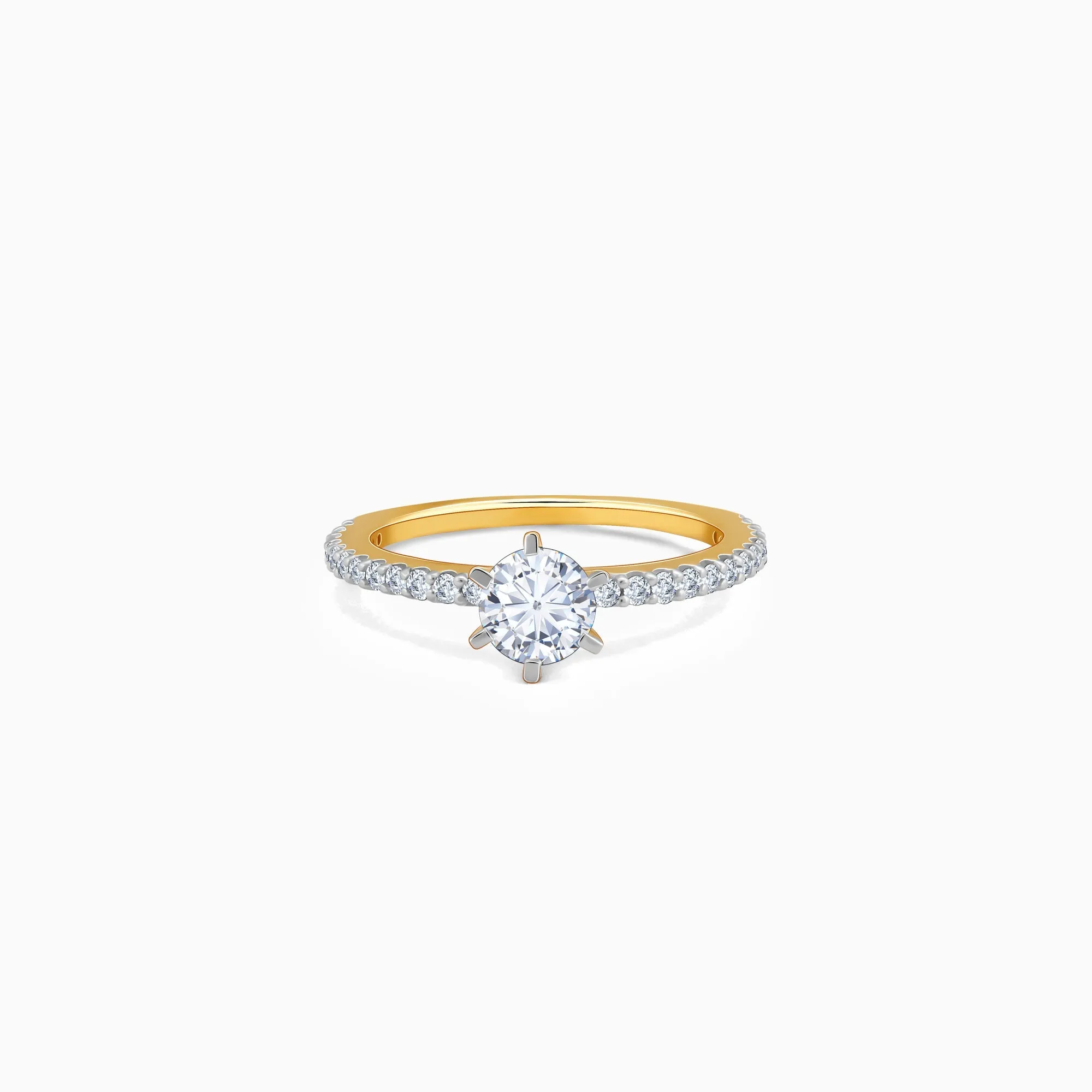 Gold Everlight Solitaire Diamond Ring