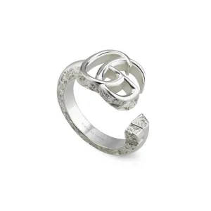 Gucci GG Marmont Sterling Silver Key Band Ring D