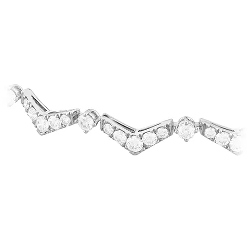 Hearts On Fire Triplicity Pointed Line Diamond Bracelet