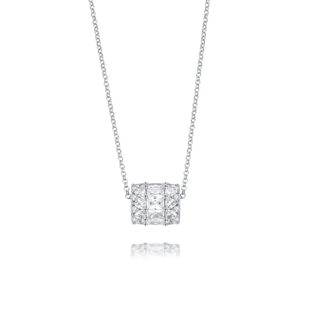 Imperial Black Pav?? Men Crown Necklace