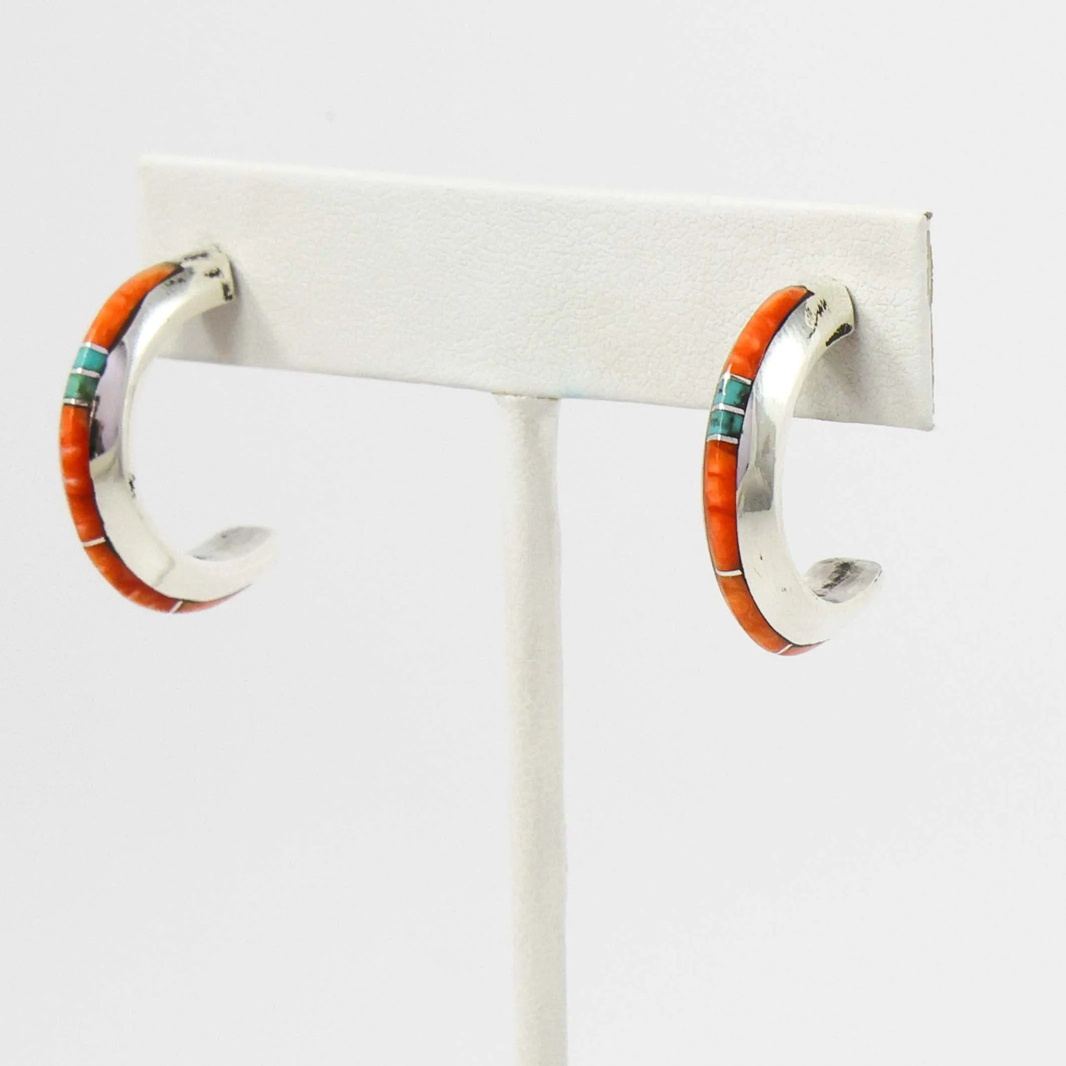 Inlay Hoop Earrings