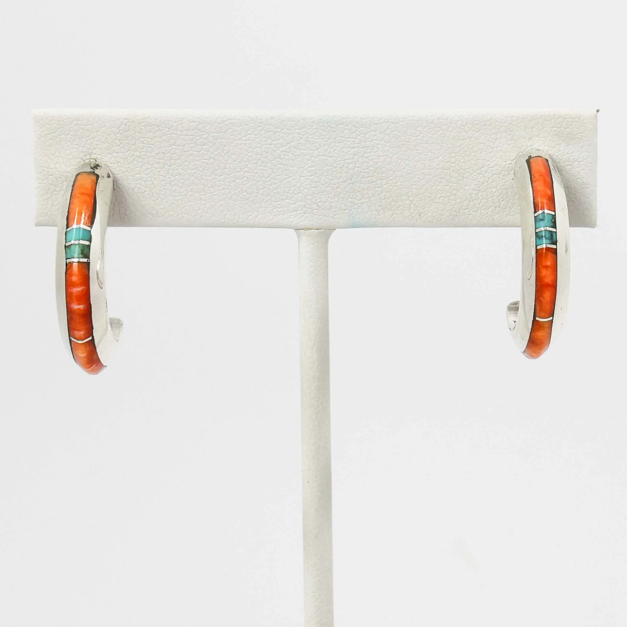 Inlay Hoop Earrings