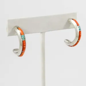 Inlay Hoop Earrings