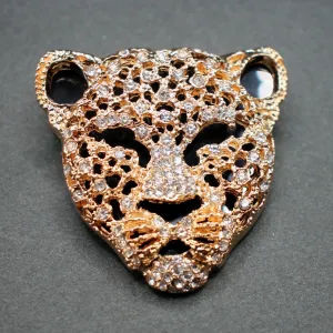 Jaguar head brooch