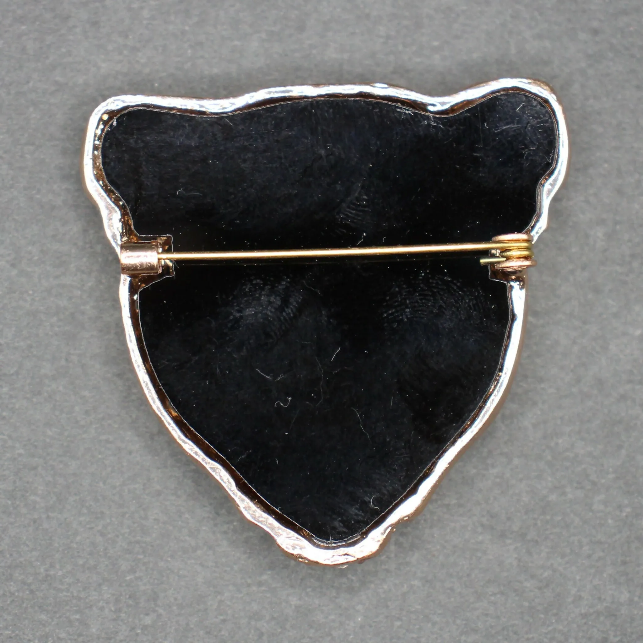 Jaguar head brooch