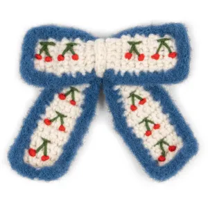 Konges Sl?jd Cherry Crochet Bow Clips Cherry