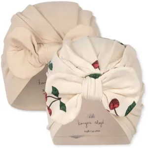Konges Sljd Ma Grande Cerise/Nouvelle Peach Basic 2-Pack Turban