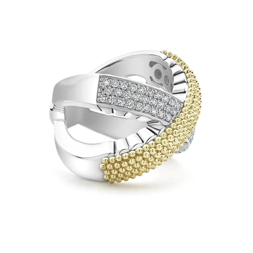 Lagos Caviar Lux X Diamond Ring
