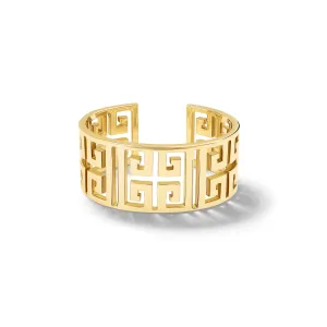 Meandros Cuff Bracelet Yellow Gold