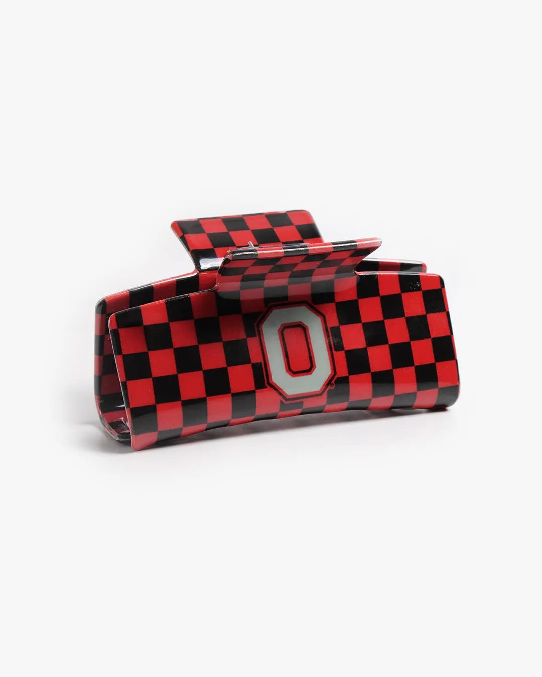 Ohio State? Eco Checkered Block O - Logo Claw Clip