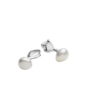 Paspaley Pearl Cufflinks | 11mm Keshi Pearls and White Gold