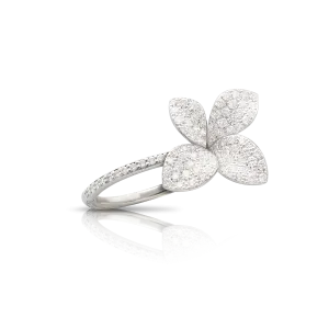 Pasquale Bruni Petit Garden 18ct White Gold 0.81ct Diamond Medium Flower Ring