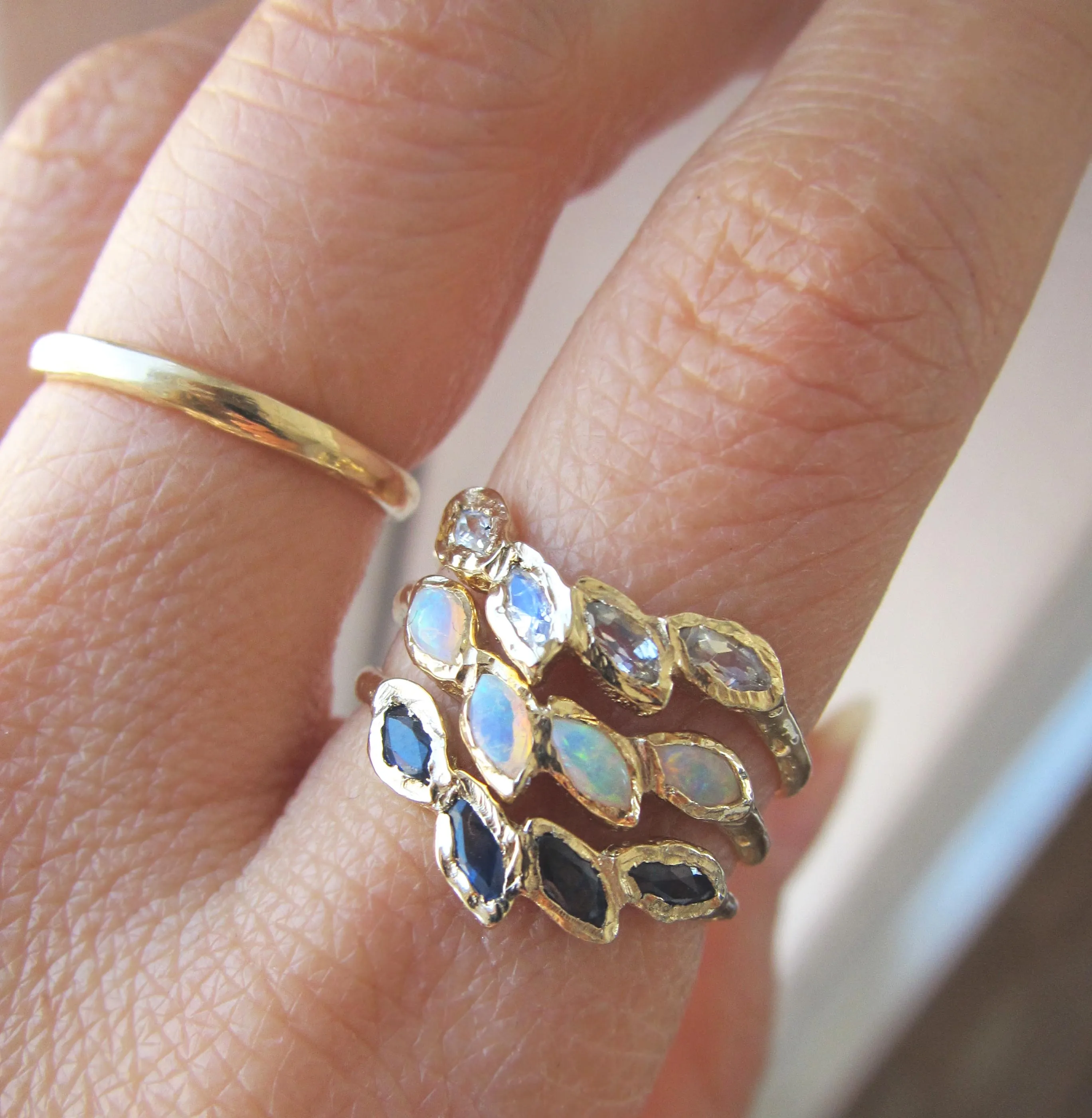 Petal Sapphire Ring